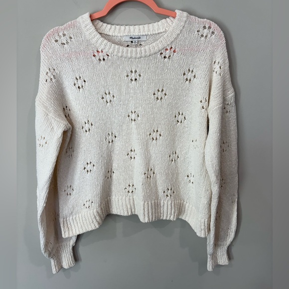 Madewell Eyelet Knit Sweater - Picture 1 of 6